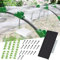 ConBlom Folientunnel mit Bögen, Gewächshaus Unterstützung Reifen Garten wachsen Tunnel Sämling Tunnel DIY Garten Reifen wachsen Tunnel für Mini-Gewächshaus (2.5 * 10m)