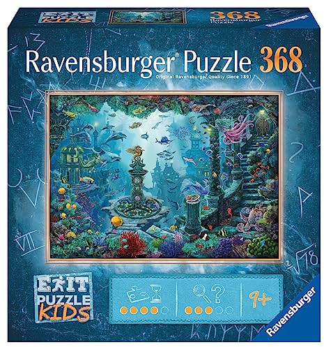 Ravensburger EXIT Puzzle Kids - 13394 Im Unterwasserreich - 368 Teile Puzzle für Kinder ab 9 Jahren, Kinderpuzzle