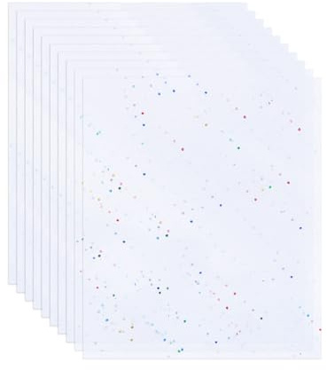 Lot de 10 Feuilles de Papier Cadeau Coloré Scintillant pour Bouquet, Travaux Manuels, Décoration de Bricolage et Emballage de Cadeaux d'Anniversaire