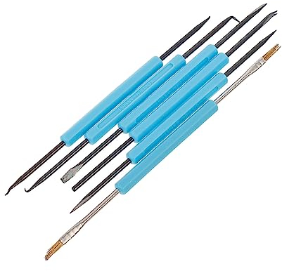 jojofuny 12 Stk Schweißhilfen T-werkzeug Löthilfe Reinigungswerkzeuge Lötflussmittel Lötwerkzeug Für Leiterplatten Schweißwerkzeug Reinigungsgeräte Kohlenstoffstahl Kombination Entlöten