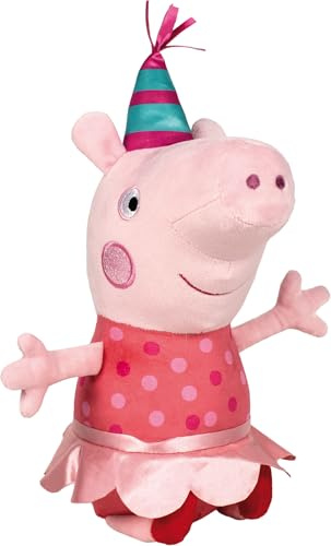 Schmidt Spiele 42829 Gris, Peppa Gris, fest, 38 cm plyschfigur, flerfärgad