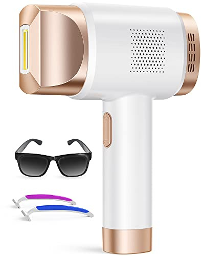 Prettivo 3-in-1 IPL Hair Removal Device, Laser Hair Removal Device with 9 Energy Levels, Auto-Glide Mode, 999,900 Flashes, IPL Laser Hair Removal for Facial Leg Body Women Men