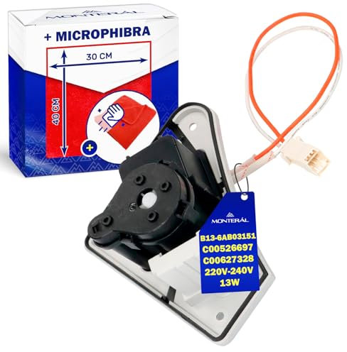 Pompe D'évacuation des Condensats pour Seche Linge 13W 220V-240V avec Code Original C00627328 pour Whirlpool B13-6AB03151 pour HANYU - Complet avec Chiffon Microfibre - Garantie de 10 Ans - MONTERAL