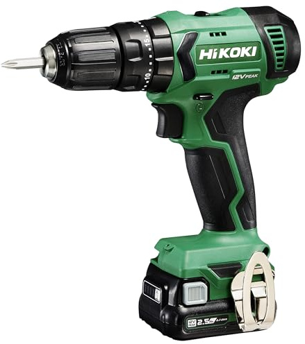 HIKOKI Akku Schlagbohrschrauber, DV12DA (im Transportkoffer) (2,5Ah) 12V, 38Nm