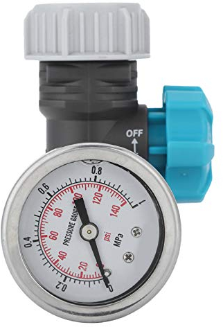 Cikonielf G3/4in Régulateur de Pression d'eau Réglable avec Manomètre Contrôleur d'irrigation de Jardin à Effet de Serre Réducteur de Pression d'eau Réglable sans Plomb en Laiton avec Manomètre