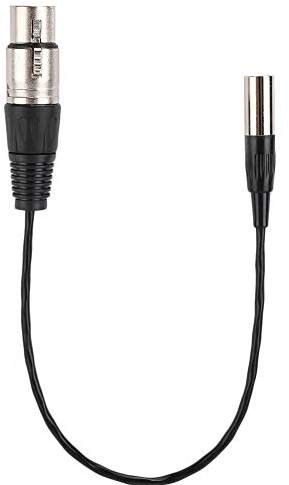 Plyisty Adaptador convertidor de Audio Mini XLR 3 Pines Macho a XLR 3 Pines Hembra, Cable convertidor XLR Cable de micrófono XLR Macho a XLR Hembra, para Varias cámaras