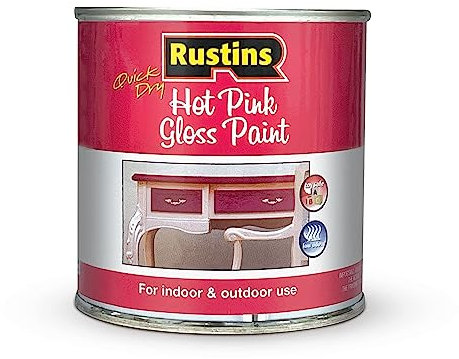 RUSTINS Hot Pink Gloss Paint 250ml