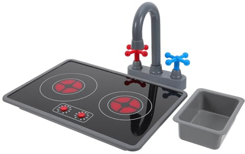 BESPORTBLE 3pcs Kids Pretend Kitchen Appliances: Electromagnetic Simulation Stove for Toddlers Realistic Play Kitchen Toy Pretend Play Household Appliance for Children