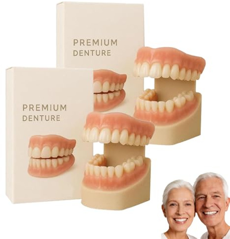 Prótesis Dentales, Dentaduras Postizas, Prótesis De Silicona Para Colocar Sobre Los Dientes Existentes, Prótesi-s Para Personas Sin Dientes, Prótesi-s De Silicona Para Toda La Boca (2 Sets)