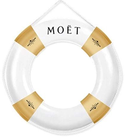 Moet & Chandon Ice Imperial Rettungsring Schwimmreifen Schwimmring Champagner Swimming Pool Party Dekoration Schwimmende Floating Bar