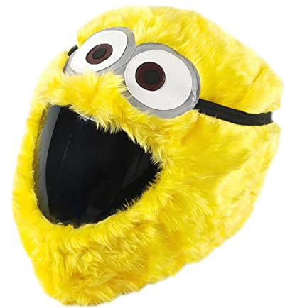 FunnyRiders Motorradhelm Überzug Plüsch Helmüberzug Motorrad - Lustig Motorrad Helm Überzug - Helmüberzug Motorradhelm - Hochwertiger Stoff-Cover Helm Deko