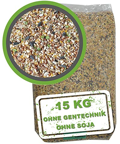 MeineHennen KÖRNER VITAL EXZELLENT Plus 15 kg. Premium Hühnerfutter, Wachtelfutter, Körnerfutter, Geflügelfutter und Hennenfutter. Alleinfutter für Hühner und Wachteln