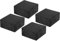 PATIKIL Rubber Anti-Vibration Pads, 4 Pcs Square Vibration Isolation Mats 4 x 4 x 2 for HVAC Air Conditioner Air Compressor Washer Dryer, Black