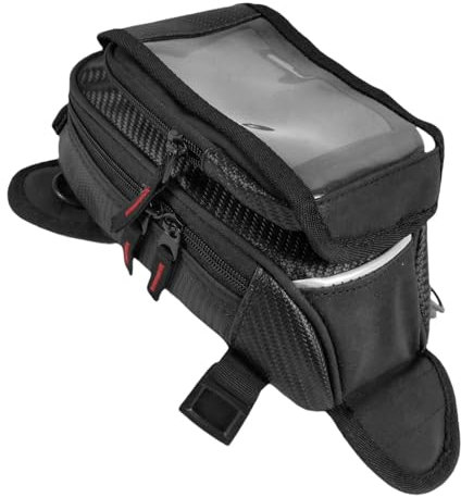 Misaakoeq Tankrucksack, Motorrad Tankrucksack magnetisch - Wasserdichter Tankrucksack Magnet Navigation Satteltasche,Magnetischer Tankrucksack, transparente Tasche, wasserdichte