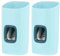 2 Pcs Automatic Toothpaste Squeezer Wall Mounted Non-Punching Design Bathroom Organizer Easy to Load Toothpaste Holder