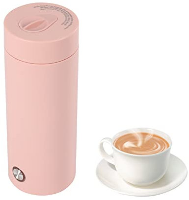 MINRS 400ML Mini-Wasserkocher Klein für Reisen - Tragbarer Elektrischer mit Thermostat - Schnell Wasser Kochen für Milch, Kaffee und Teezubereitung