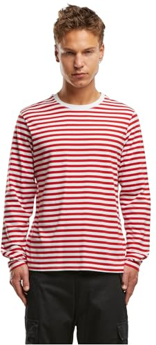 Brandit Tröja för män, randig långärmad t-shirt