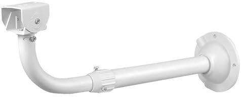 Lawnoval Staffa di montaggio per telecamera di sicurezza CCTV, telescopica, regolabile, 30-60 cm, in lega di alluminio, montaggio a parete e a soffitto, design inclinabile e girevole, resistente alle