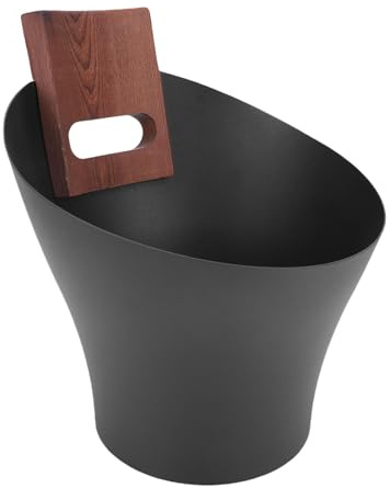 Irfora Juego de Cubos de Sauna Aluminio 5 Litros con Cucharón con Madera para una Cómoda Experiencia Sauna Aluminio 5L