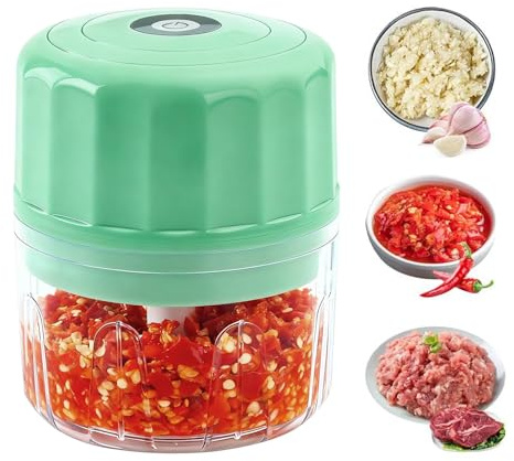 ETUCYNG Tritatore Per Aglio | Tritatore Portatile Senza Fili | Tritaverdure Ricaricabile USB,Per Tritare e Macinare Cipolla Alimenti Noci Verdura Frutta Carne