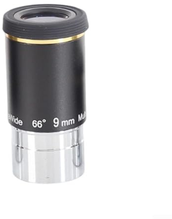 Juego de oculares de telescopio de campo aparente de 66 grados optimizado para observación de poca luz y duración extendida (9 mm)