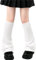Olreco Beinstulpen Kawaii Beinstulpen Y2K Harajuku Beinwärmer für Mädchen Frauen Gyaru Cutecore Lolita Zubehör Gothic Socken, B Weiß ausgestellt, Einheitsgröße
