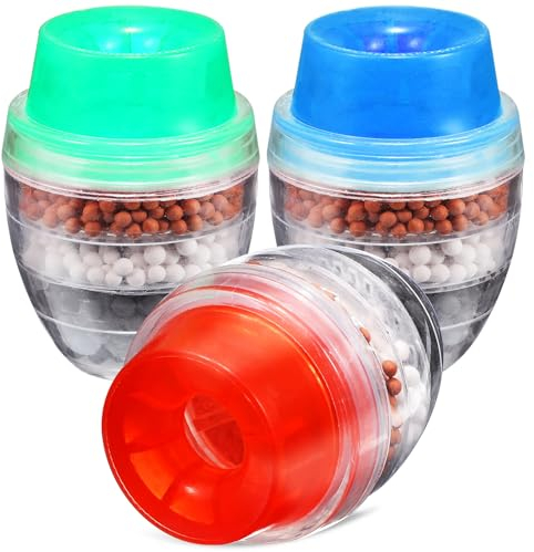 SOLUSTRE 3 Piezas Filtro De Purificador De Agua Del Grifo Ablandador De Agua Del Fregadero Purificador De Agua Para Grifo Filtros De Montaje En Grifo Lavabo Grado Alimenticio Pp Filtrar