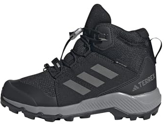 adidas Unisex Kinder Terrex Mid Gore-TEX Hiking Shoes Kids, Core Black/Grey Three/Core Black, 34 EU