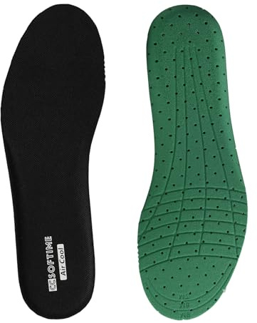 CCSOFTIME Comfort Foam Innersulor, Vadderade Innersulor för Barn, Kvinnor, Män, Tunna Andningsbara Inlägg Ersättningsinnersulor för Träningsskor, Arbetsskor, Vandringsskor, Svart, Kids UK11-2