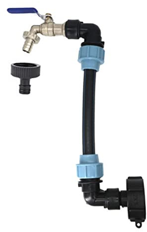 Adaptateur de réservoir IBC Adaptateur de colonne de jardin Connecteur d'eau Connecteur Accessoires de raccord pour l'adaptateur IBC Yard