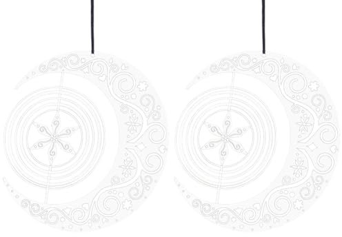 Huudngeje Carillon Éolien Rotatif Mandala 3D, Décoration Suspendue pour Jardin Nordique et Cour