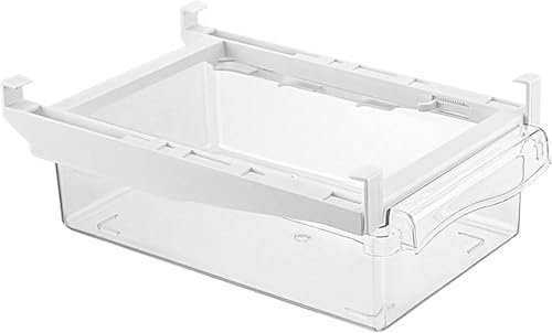Organizer per cassetto del frigorifero, contenitore per congelatore, contenitore estraibile per conservare snack e uova