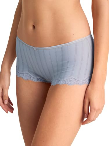 CALIDA Etude Toujours - Panty da Donna, in Cotone Supima di Alta qualità, con Fascia fine, Taglio Basso, Aura Blue, 48-50