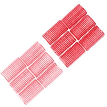 ABOOFAN Fer à Friser en Plastique 12pcs pour Femmes et Filles, Bigoudis Autocollants pour Cheveux Secs et Mouillés, Effet Bouclé sans Abîmer les Cheveux Couleur Aléatoire