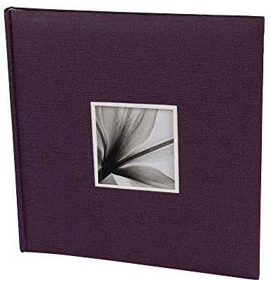 Unitex Photo Album 34 x 34 cm 40 Cream Pages Jumbo Book Album Photo Book Colour: Purple