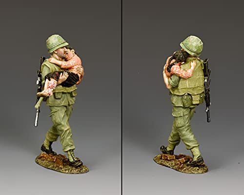 King & Country Toy Soldiers Vietnam VN056 U.S. Marine Winning Hearts & Minds 1:30 Scale Pewter