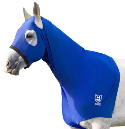 Harrison Howard Horse Stretch Hood Without Eyes and Ears, Snug Fit Design