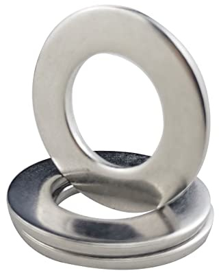 Fajoeda Rondelle piatte M12, 25 pezzi, in acciaio inox A2 V2A 304, per viti, dadi, barra filettata, 24 mm x 2,0 mm