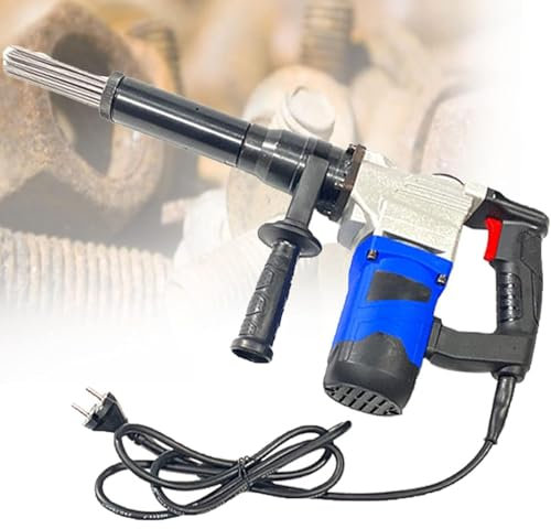 Oiyekntd 1100W Hand-Held Needle Scaler, Electric Descaling Gun Needle Type Rust Remover Derusting Gun Welding Slag Cleaner Cleaning Machine for Removal of Rust, Weld Slag and Pain