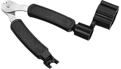 Gitarrensaitenkurbel-Werkzeug, Gitarrensaitenkurbel und -schneider - Musikinstrumentenzubehör Multifunktional,Bassgitarren-Zubehör, Gitarren-Reparaturwerkzeug, Pin-Puller-Instrumentenzubehör, Bridge-P