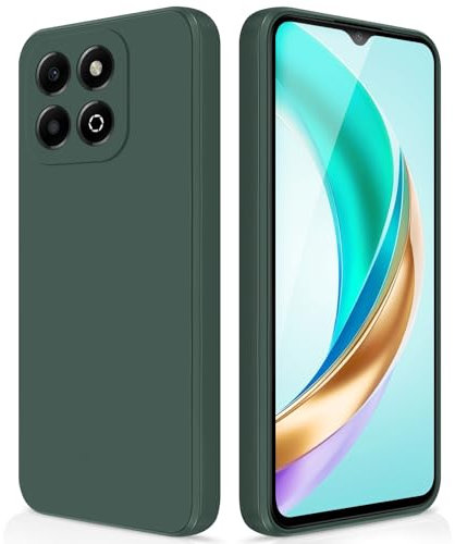GiiYoon Funda para Honor X6b, Case de Silicona Suave de TPU Carcasa Protector de Goma Fexible Prueba Liviano y a Delgado de Golpes Antirrayas para Teléfono (Verde)