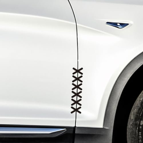 SGERUFZ 2 Stück Auto Naht-Patch Aufkleber, 3D Reflektierend Auto Aufkleber für DIK Karosserie, Türen, Motorhaube (26 × 6 cm)