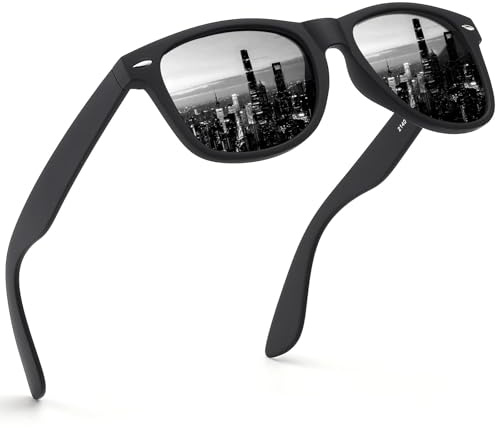 wearPro Lunettes de Soleil Homme Polarisées Pour Hommes et Femmes Protection Style Classique Lunettes Ultralégères Verres Anti-Reflets Conduite Pêche Sports Avec Lunettes de Soleil-1-Tout noir