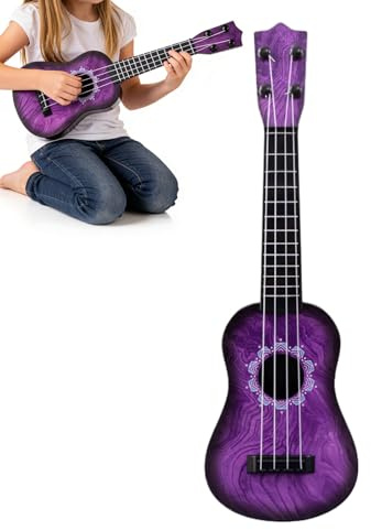 Ukulélé Enfant – 16.54 inches Instrument Musique Jouet | Ukulélé Quatre Cordes – Modèle PP léger 325g Portable pour fêtes école Salle de Jeux et éveil Musical à la Maison
