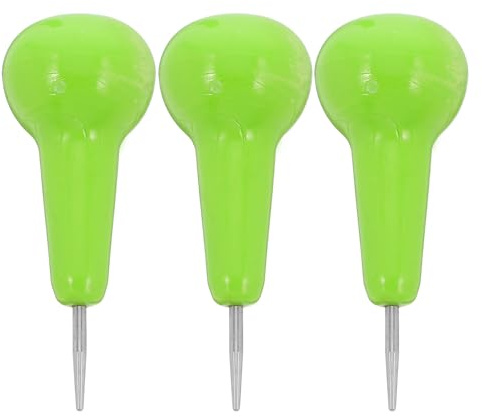 Veemoon 3 Pezzi Set da 3 Stilo Braille in Plastica Leggera con Punta in Acciaio Inox per Non Vedenti, Penna per Scrittura Tattile e Apprendimento Braille, Dispositivo Portatile per