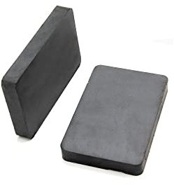 Y30Bh Ferrit Magnet Für Kunst, Kunsthandwerk, Modellherstellung, Diy und Hobbys - 75mm x 50mm x 10mm Dick - 4,5kg Zug - Pack von 2