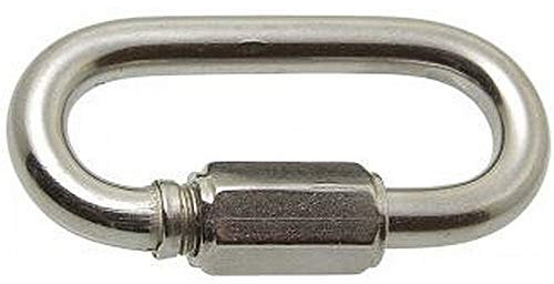 5 anelli rapidi 6 in acciaio inox A4.