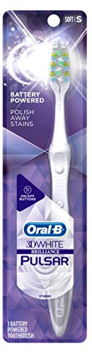 Oral-B Toothbrush Pulsar Soft 3D White (Battery Powered) (Pack of 3)