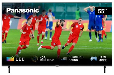 Panasonic TX-55LXW834 139 cm LED Fernseher (55 Zoll, 4K HDR UHD, HCX Processor, Dolby Atmos, Smart TV, Sprachassistent, Bluetooth, HDMI, USB), schwarz