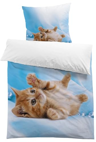 HOMHOMHA BettwäSche 135x200 Kuschelige Sommer KüHlend BettwäSche Mit ReißVerschluss Cozy Bettbezug Jungen Kinder MäDchen Kopfkissenbezug 80x80 cm